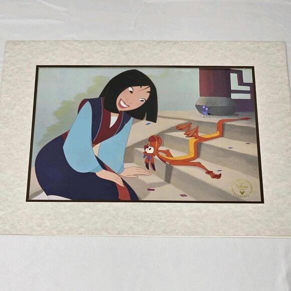 Vintage Walt Disney MULAN 1999 Disney Store Exclusive Commemorative Lithograph - Picture 1 of 5